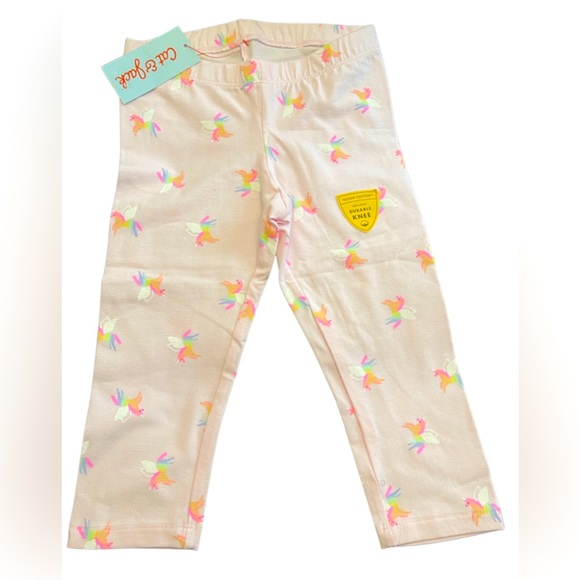 Kids Pink unicorn Cat and Jack Legging - Picture 1 of 3